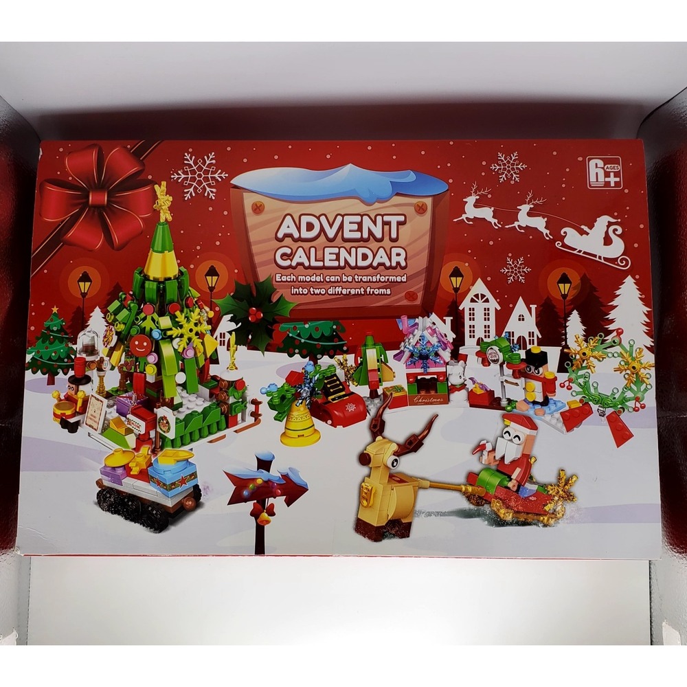 Christmas‎ Advent Calendar 24 Lego Like Toys/Figures - CUTE & FUN!